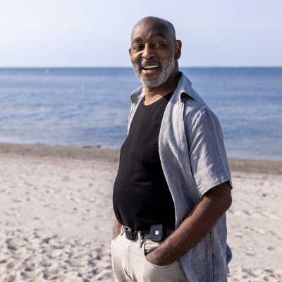 man on beach