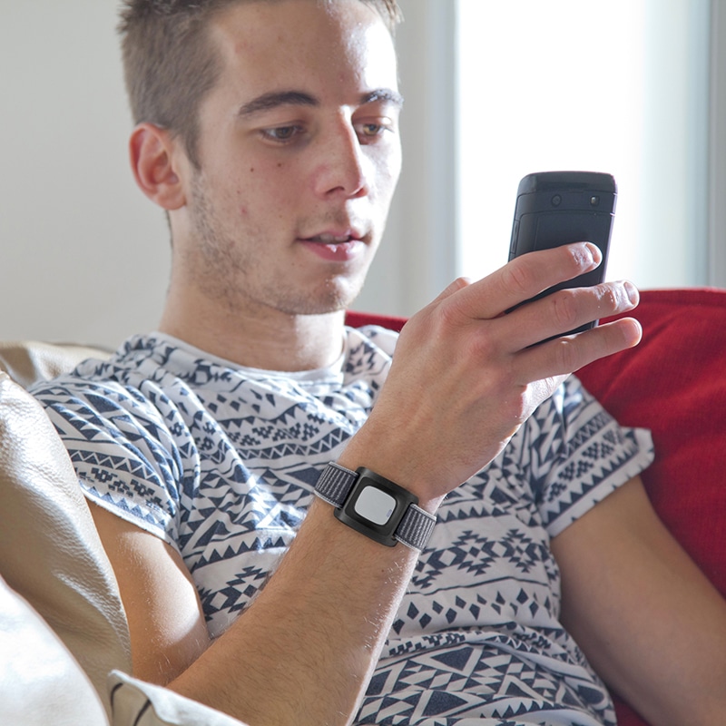 Enzo wristband on a young man