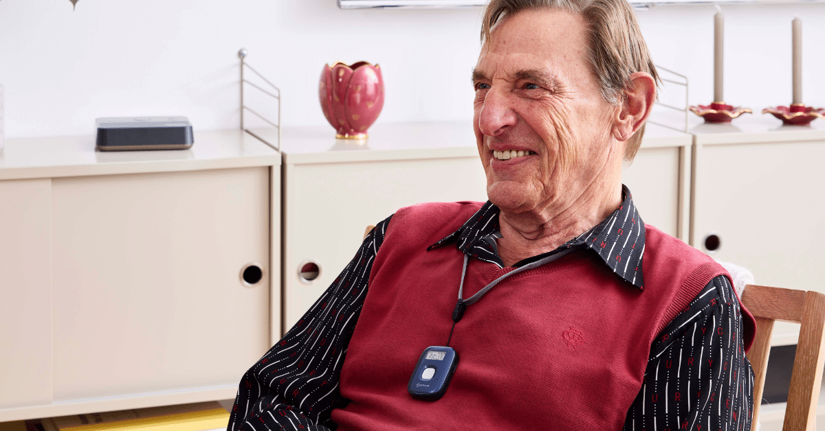 man smiling wearing Abby GPS
